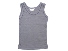 Joha grey undershirt merino wool/silk with lace  